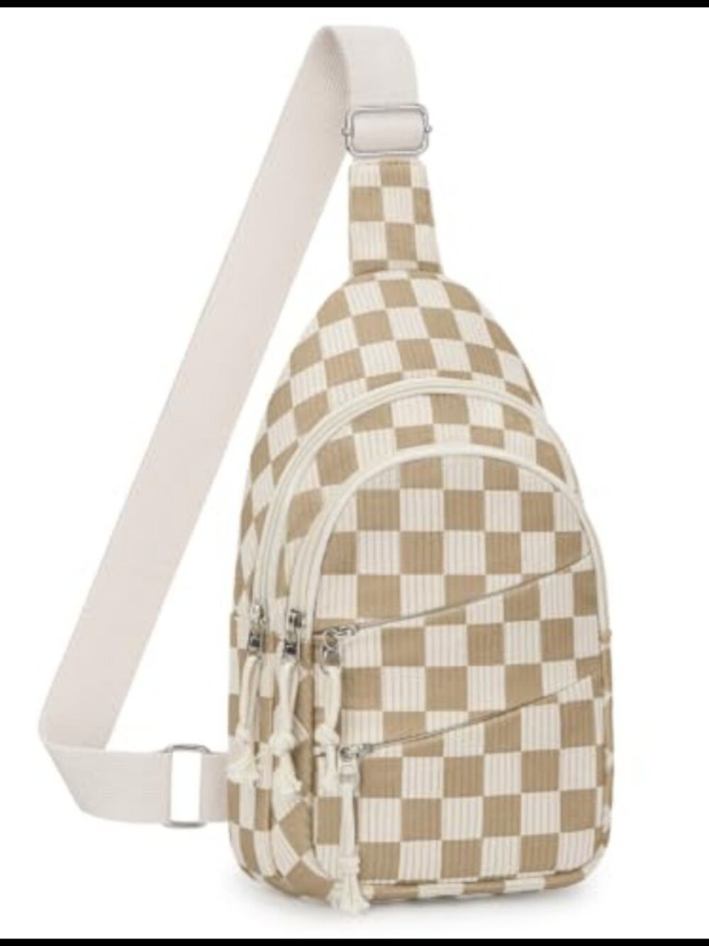 Corduroy Crossbody Sling Bag Lightweight Water Resistant